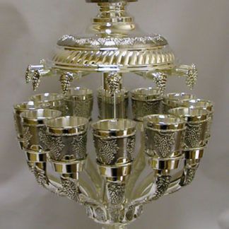 Silver Plated Wine Fountain with Lacquer